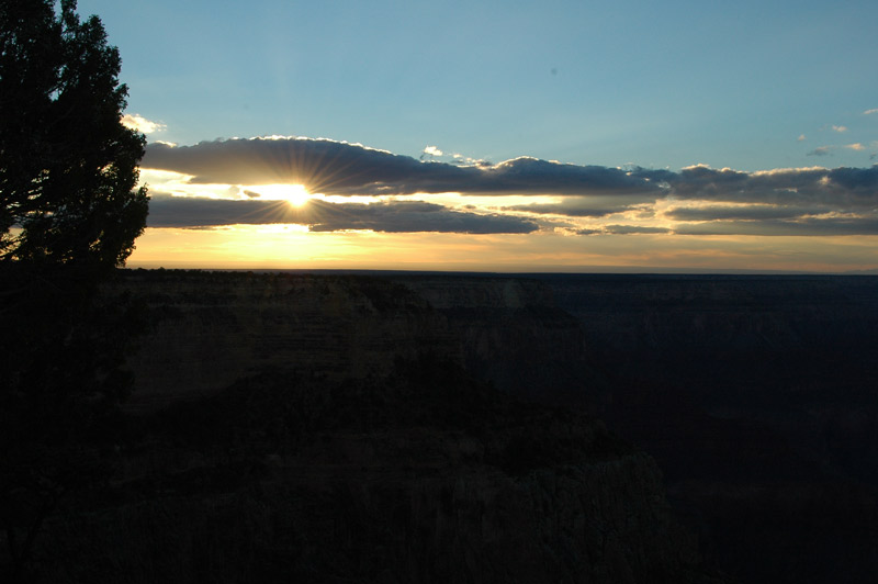 sunset at grand canyon