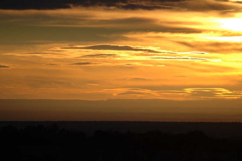 sunset at grand canyon