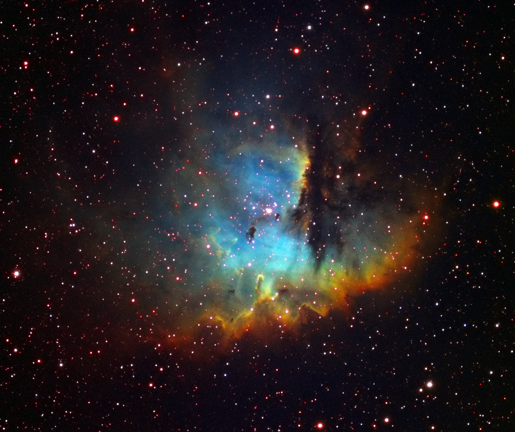 Pacman Nebula in Emission-Line