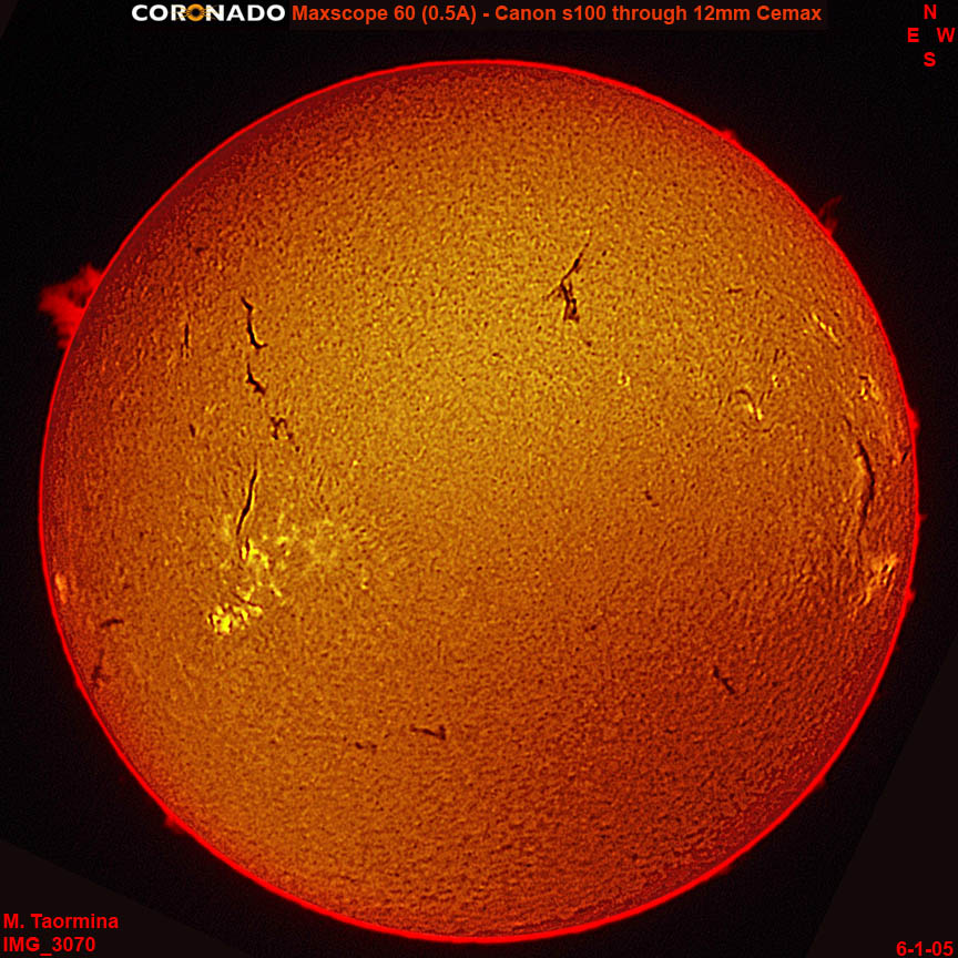 Great prom in h-alpha