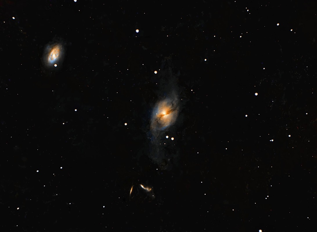 NGC-3718. NGC-3729. Hickson 56