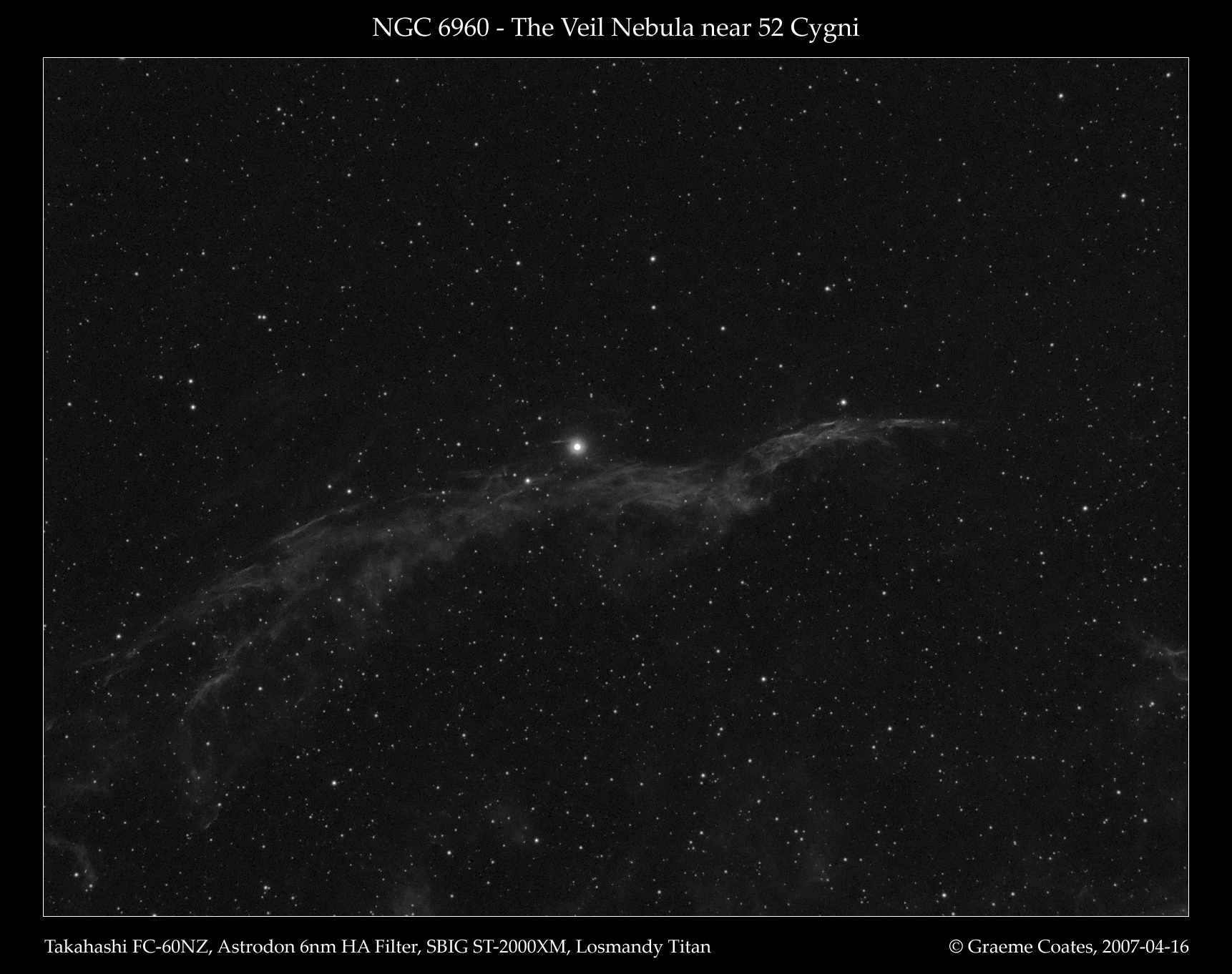 NGC6960 - The Witches Broom (Western Veil)