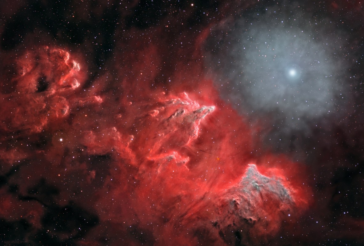 IC63 and IC59 in HaLRGB image