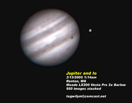 Jupiter and moon