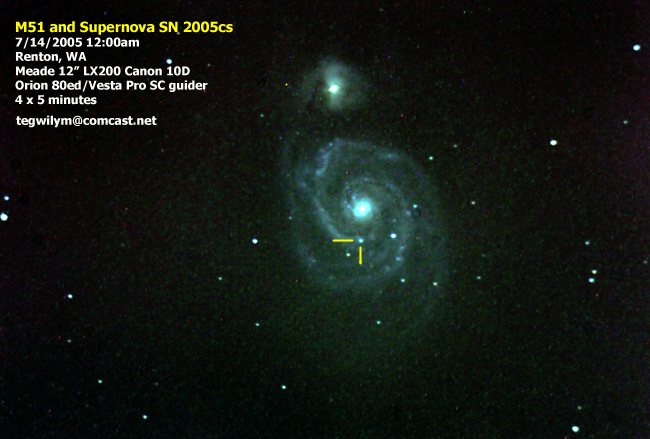 M51 with supernova