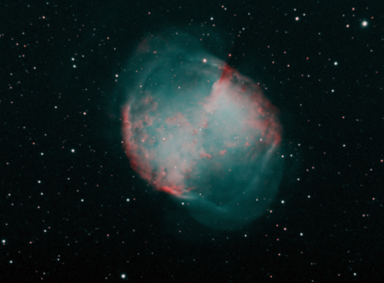 M27 Ha and OIII