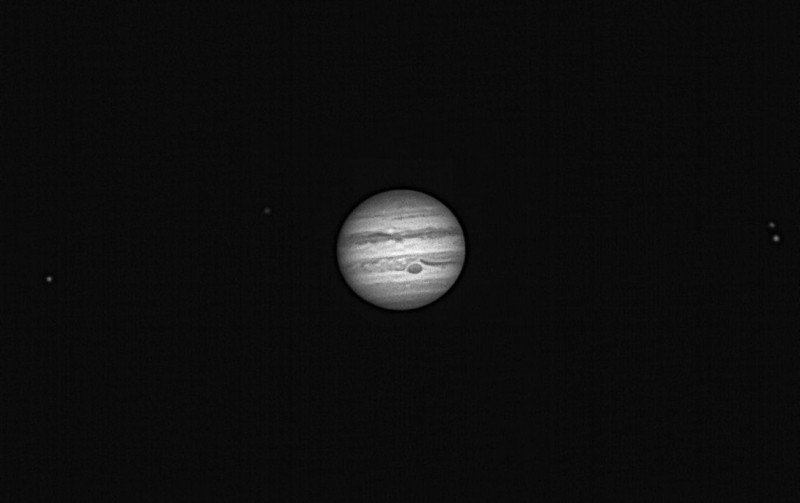 Blue Channel only Jupiter 4-3-2016 image