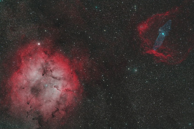 Gas menagerie: IC 1396, SH2-129, Ou4