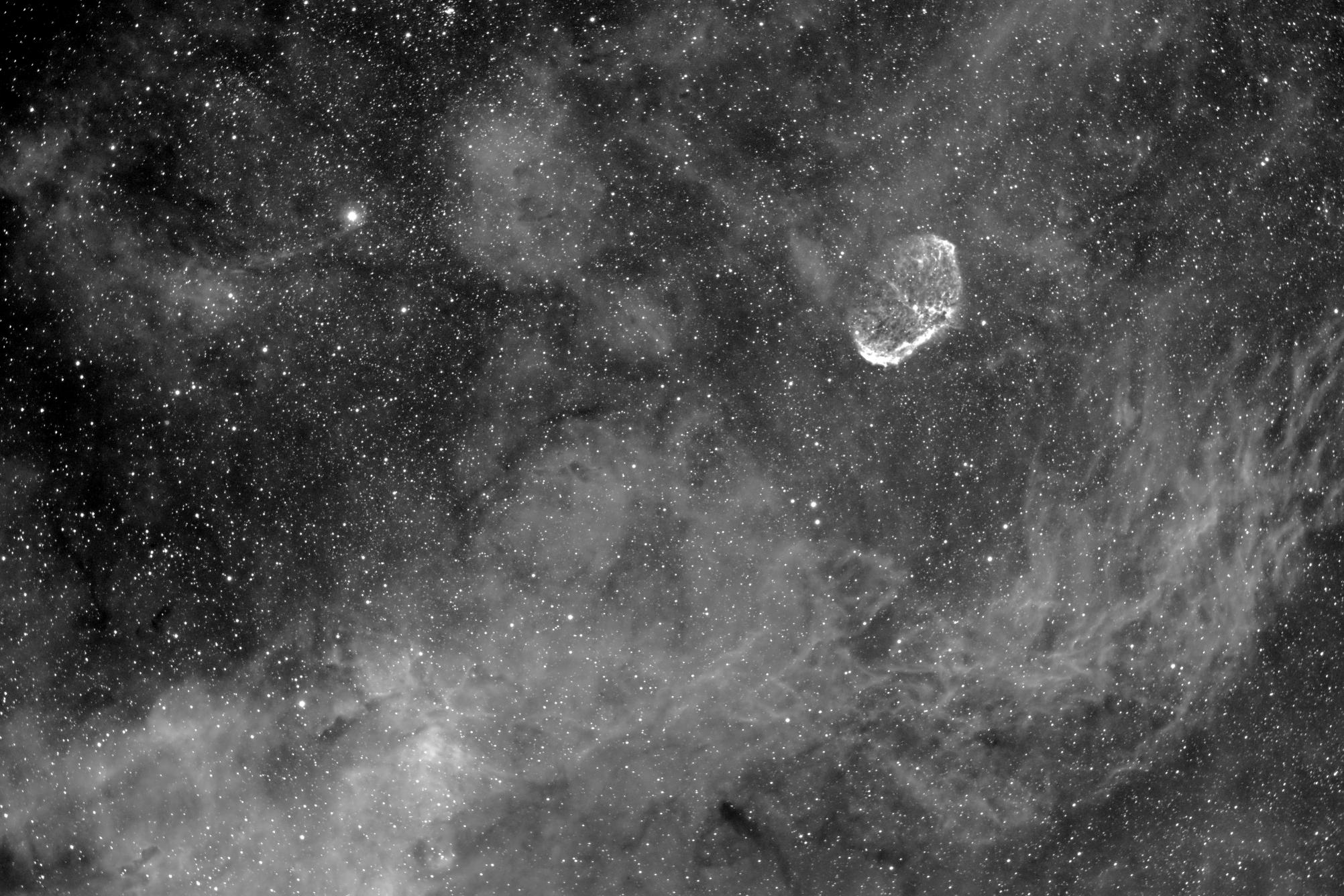 Crescent Nebula in HA image