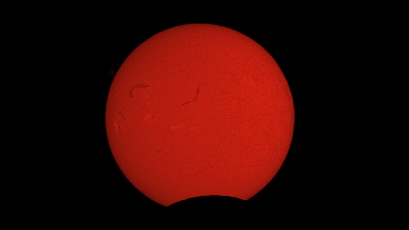 Partial eclipse from New Jersey, U.S. on 08/12/26