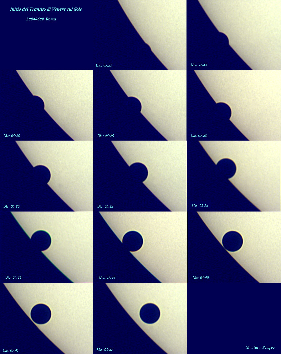 Transit of Venus on the Sun 2004