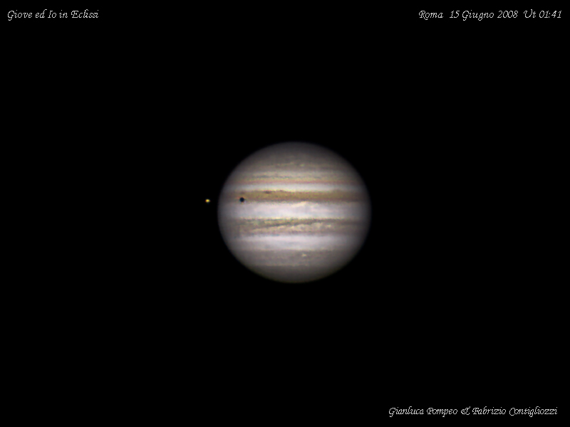 Jupiter and Io with Eclipse