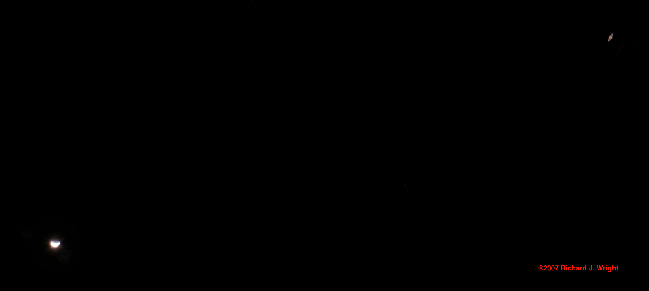 Venus and Saturn on Saturday, 6/30/2007