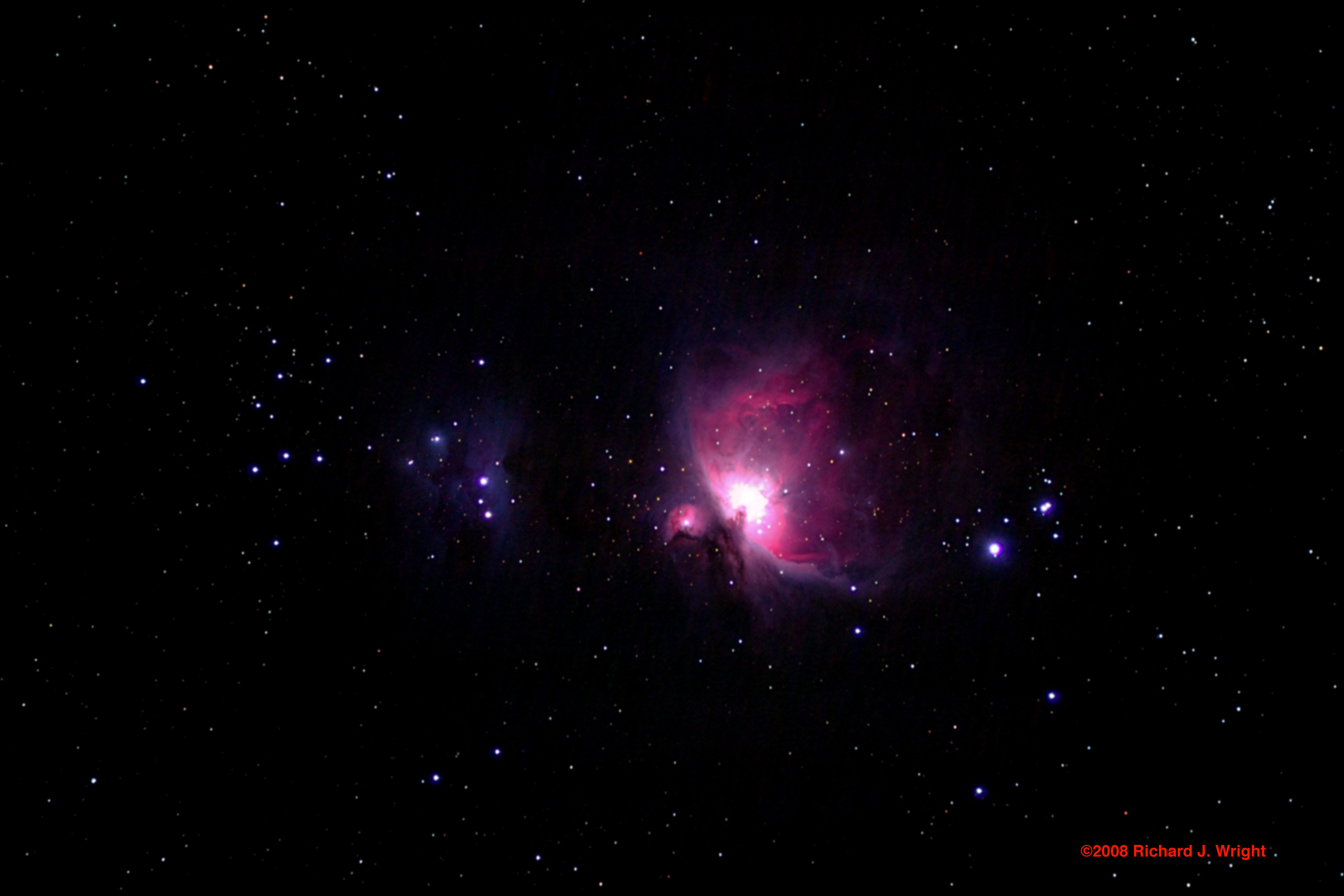 Orion, The Running Man, and Star Field