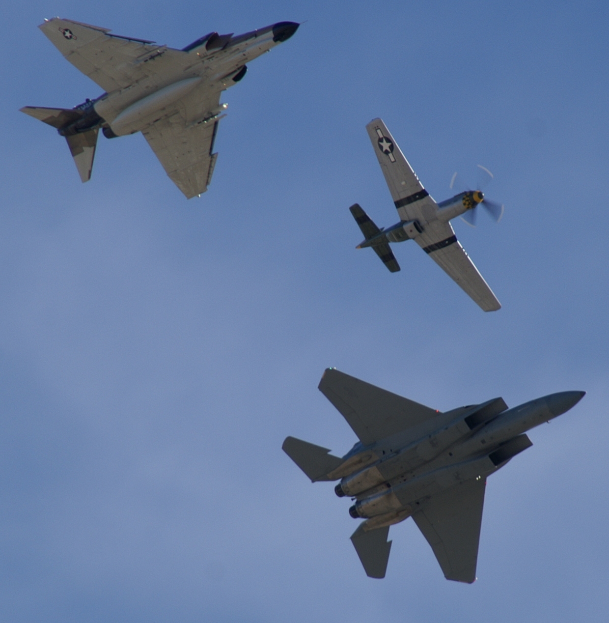 F-15 F-4 P-51