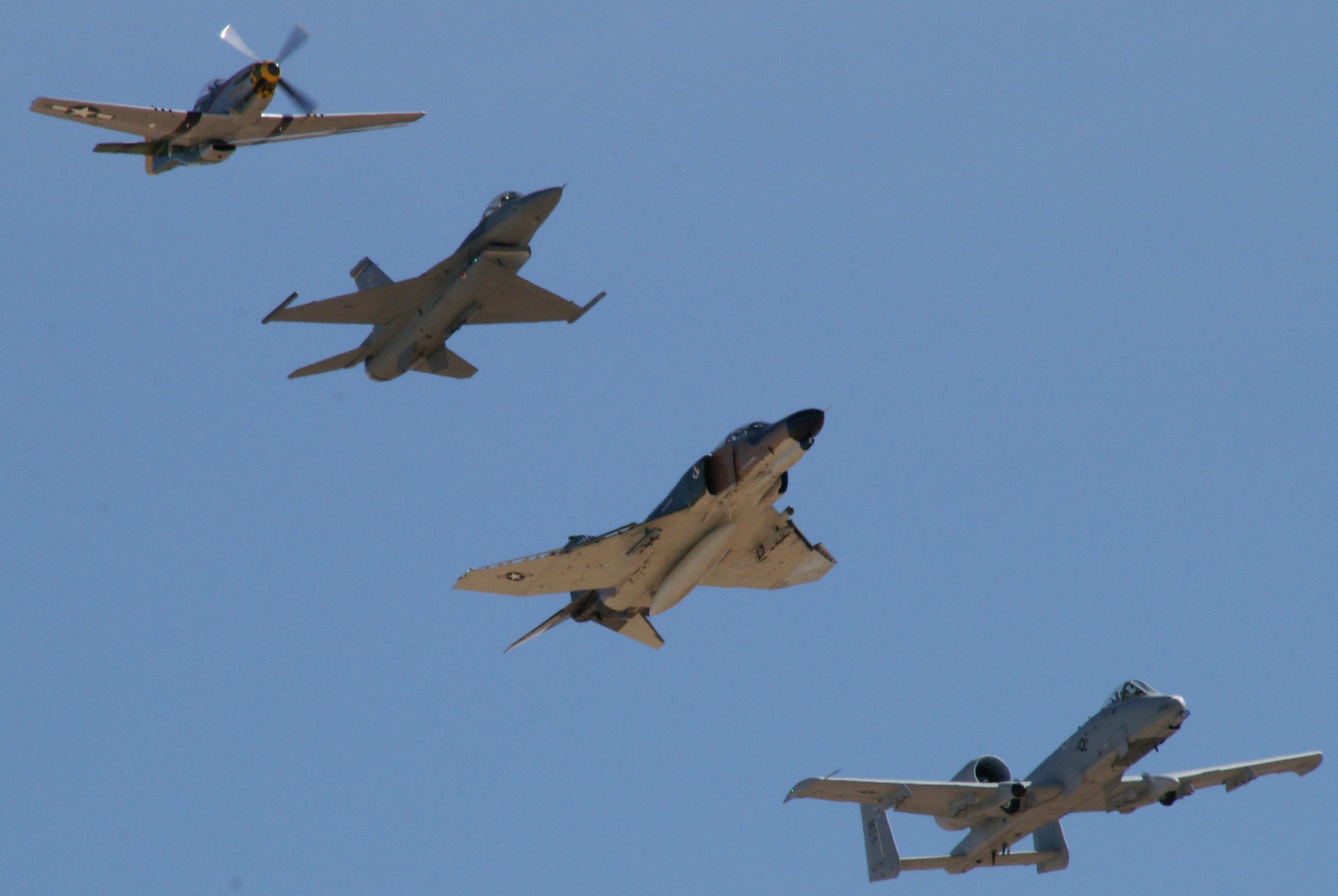 P-51 F-16 F-4 A-10