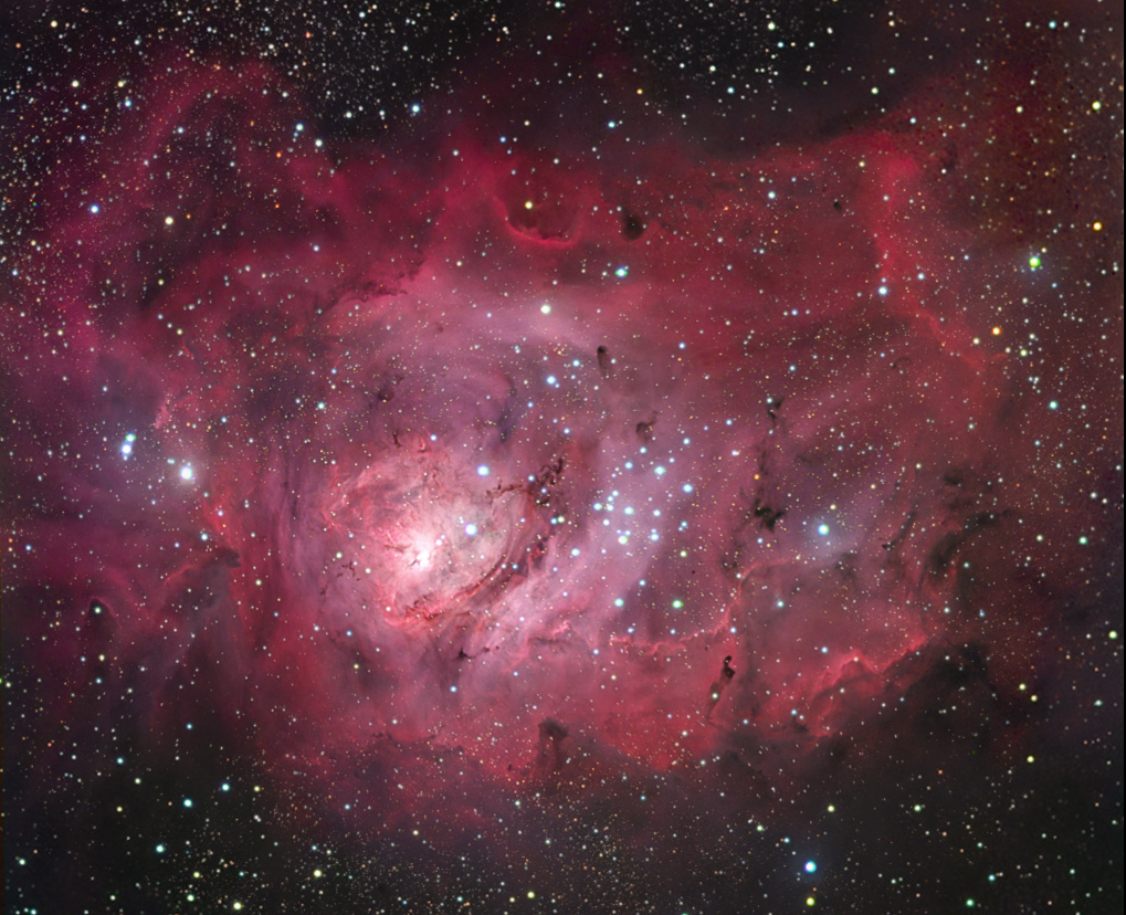 M8 Lagoon nebula HaLRGB